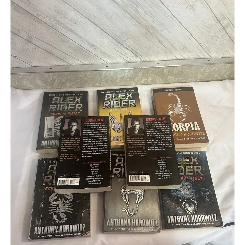 Alex Rider Books By Anthony Horowitz See Attached Picture For Titles LOT OF 8